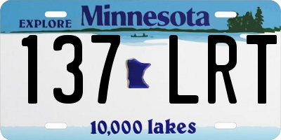 MN license plate 137LRT