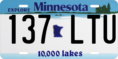 MN license plate 137LTU