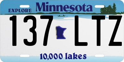 MN license plate 137LTZ