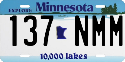 MN license plate 137NMM