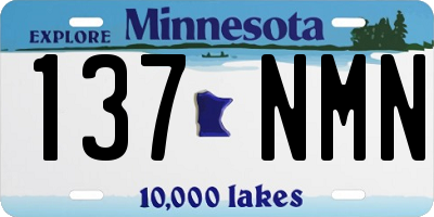 MN license plate 137NMN