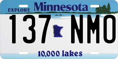 MN license plate 137NMO