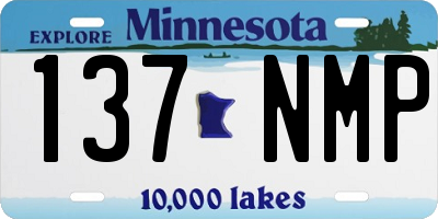 MN license plate 137NMP