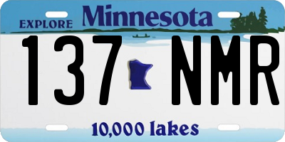 MN license plate 137NMR