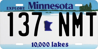 MN license plate 137NMT