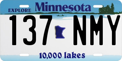MN license plate 137NMY