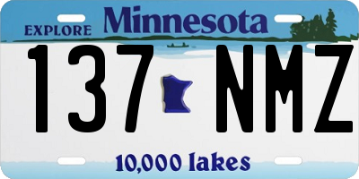 MN license plate 137NMZ