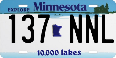 MN license plate 137NNL