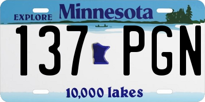 MN license plate 137PGN