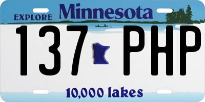 MN license plate 137PHP