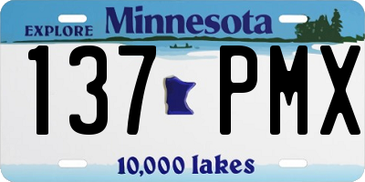 MN license plate 137PMX