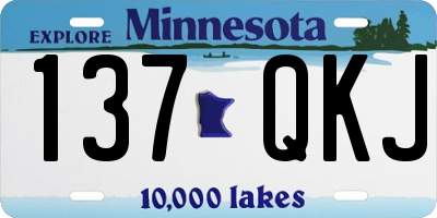 MN license plate 137QKJ