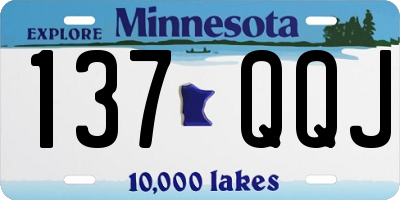 MN license plate 137QQJ