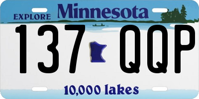 MN license plate 137QQP