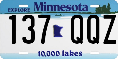 MN license plate 137QQZ
