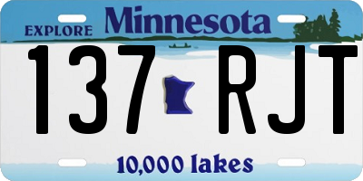 MN license plate 137RJT