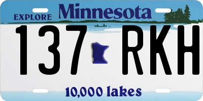 MN license plate 137RKH