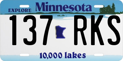 MN license plate 137RKS