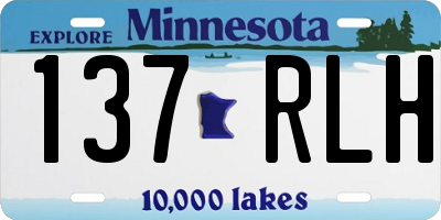 MN license plate 137RLH