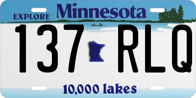 MN license plate 137RLQ