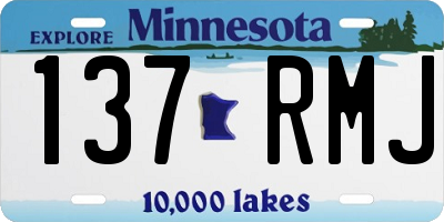 MN license plate 137RMJ