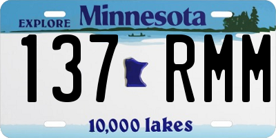 MN license plate 137RMM