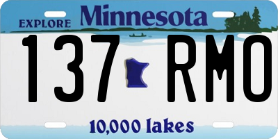 MN license plate 137RMO