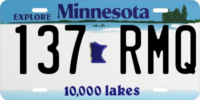 MN license plate 137RMQ