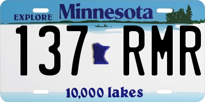 MN license plate 137RMR