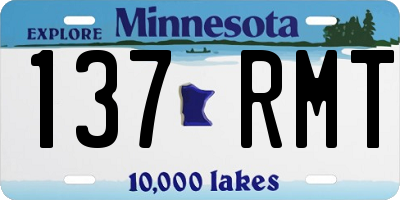MN license plate 137RMT