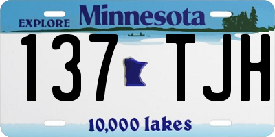 MN license plate 137TJH
