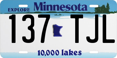 MN license plate 137TJL
