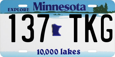 MN license plate 137TKG