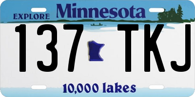 MN license plate 137TKJ