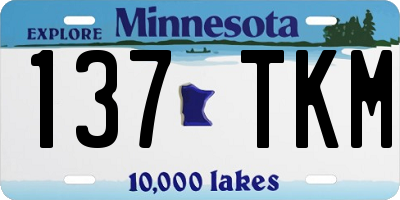 MN license plate 137TKM