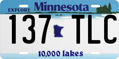 MN license plate 137TLC