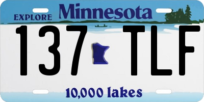 MN license plate 137TLF