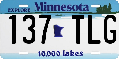 MN license plate 137TLG