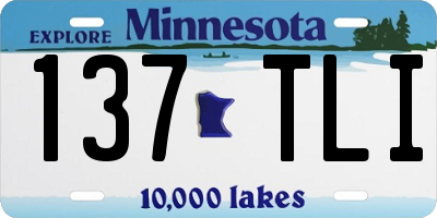 MN license plate 137TLI