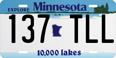 MN license plate 137TLL