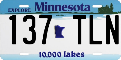 MN license plate 137TLN