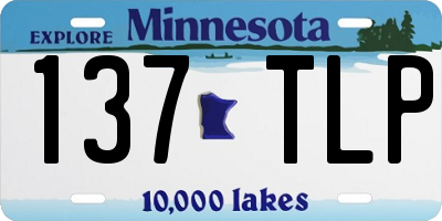 MN license plate 137TLP