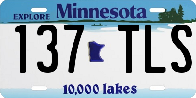 MN license plate 137TLS