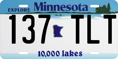 MN license plate 137TLT