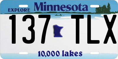 MN license plate 137TLX
