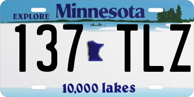 MN license plate 137TLZ
