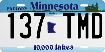 MN license plate 137TMD