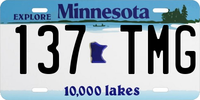 MN license plate 137TMG