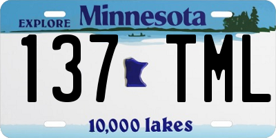 MN license plate 137TML