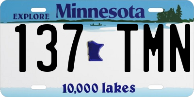 MN license plate 137TMN